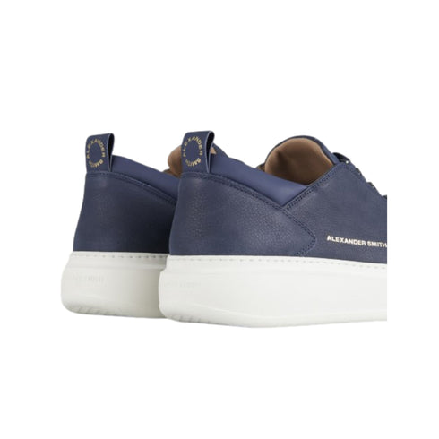 Sneakers Uomo Wembley, con tomaia in pelle e suola in gomma a contrasto